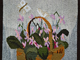 Flamsvavnad　Flemish Weaving　フレミッシュ織　Violkorg　花かご　スミレ