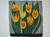 Flamskvavnad Flemish Weaving　フレミッシュ織　Skator　チューリップ　黄