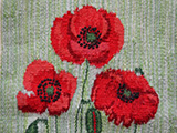 Flamskvavnad Flemish Weaving Poppy　フレミッシュ織 