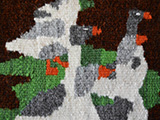 Flamskvavnad　Flemish Weaving　フレミッシュ織　雁の群れ　ヘムスロイド