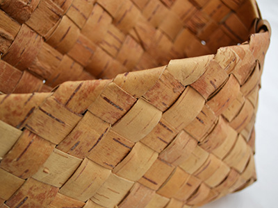 アンティーク＆ヴィンテージ N391 白樺細工 ウォールバスケット 根